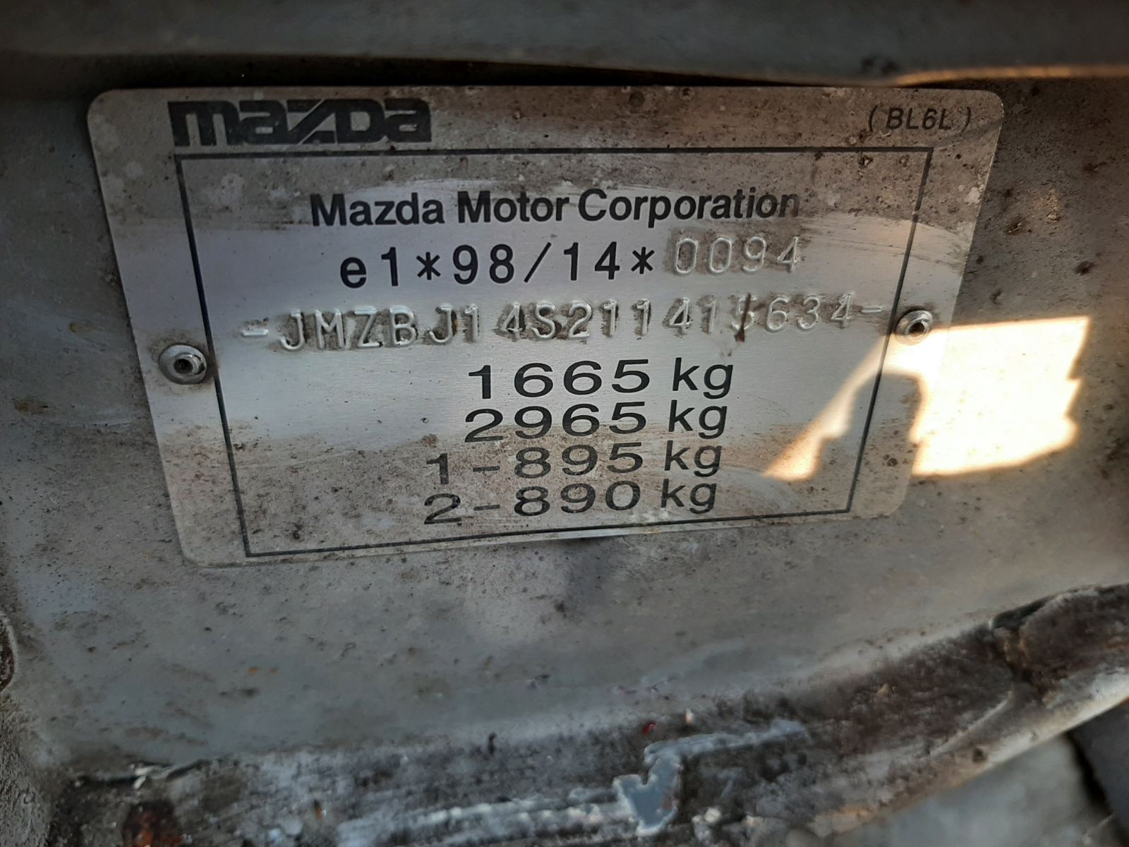 Авторазборка Mazda 323 BJ Z3865 купить детали б/у в Воронеже