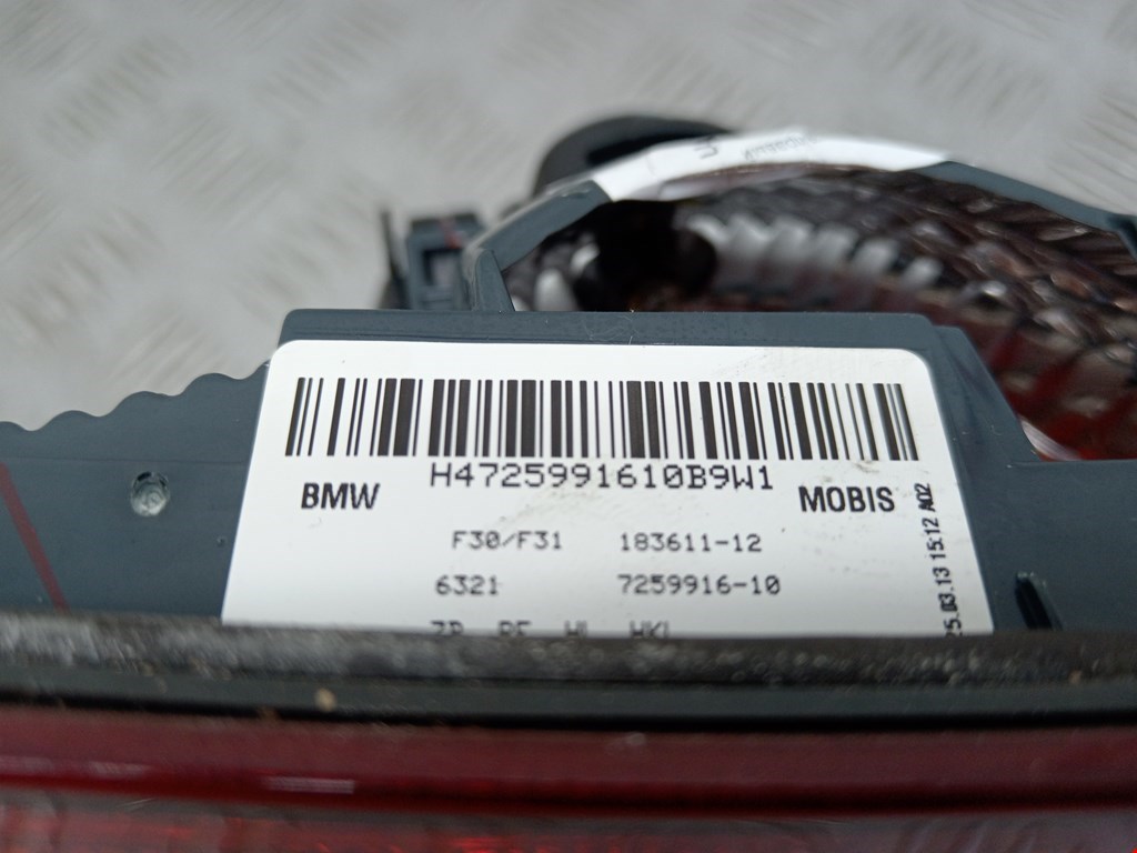Фонарь задний внутренний правый BMW 3er F30/F31/F80 2011-2019